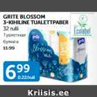 GRITE BLOSSOM 3-KIHILINE TUALETTPABER