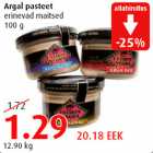 Allahindlus - Argal pasteet