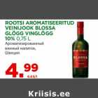 ROOTSI AROMATISEERITUD
VEINIJOOK BLOSSA
GLÖGG VINGLÖGG
10% 0,75 L