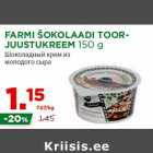 FARMI ŠOKOLAADI TOORJUUSTUKREEM
150 g
