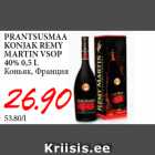 Allahindlus - PRANTSUSMAA
KONJAK REMY
MARTIN VSOP