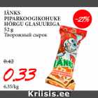 JÄNKS
PIPARKOOGIKOHUKE
HÕRGU GLASUURIGA
52 g
