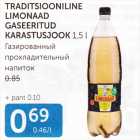 Allahindlus - TRADITSIOONILINE LIMONAAD GASEERITUD KARASTUSJOOK 1,5 L