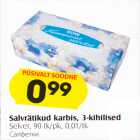 Salvrätikud karbis, 3-kihilised