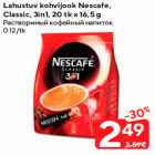 Lahustuv kohvijook Nescafe,
Classic, 3in1
