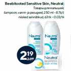 Allahindlus - Beebitooted Sensitive Skin, Neutral