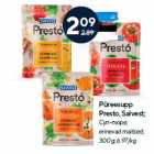 Püreesupp
Presto, Salvest