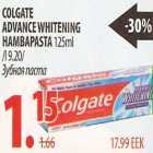 Colgate advance whitening hambapasta
