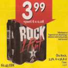 Õlu Rock 6*56,8 cl