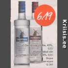Alkohol - Viin Saaremaa Vodka, 40%, 0,5; Maitsestatud viin Saaremaa rabarberi, 37,5%, 0,5 l