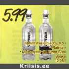Khortytsa viin 40%, 0,5 l . Platinum . Maitsestatud viin Silver Cool