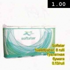 Allahindlus - Softstar tualettpaber, 8 rulli