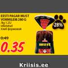 Allahindlus - EESTI PAGAR MUST
VORMILEIB 280 G