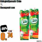 Köögiviljamahl Cido
1L

