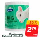 Majapidamispaber
Big, Lambi, 3-kihiline, 1 rull*