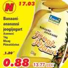 Allahindlus - Banaani-ananassi joogijogurt