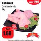 Allahindlus - Kanakoib
(maitsestatud)
1kg