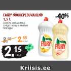 Allahindlus - FAIRY NÕUDEPESUVAHEND
1,5 L