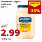 Allahindlus - Hellmann’s Original
majonees
880 ml