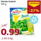 Allahindlus - Hortex brokoli
400 g