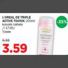 L′OREAL DE TRIPLE ACTIVE TOONIK 200ml kuivale nahale