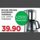 BUTLER/MELISSA KOHVIMASIN TAIMERIGA 1,4L, 1000 W