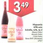 Hispaania КРN vein Estrella, 10%,75 сl .Вlаnсо Dulce .Rosado Dulce .Tinto Dulce
