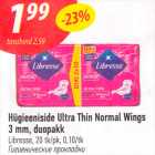 Hügieeniside Ultra Thin Normal Wings 3 mm, duopakk