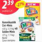 Allahindlus - Hommikusöök
Cini-Minis
(450 g, 5,31/kg) või
Golden Minis
(375 g, 7,11/kg)
Nestlé