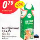 Allahindlus - Keefir täispiimast
3,8-4,2%
