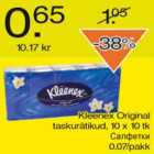 Allahindlus - Kleenex Original taskurätikud