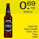 Alkohol - Eesti õlu Saku Dublin