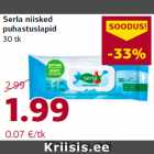 Serla niisked
puhastuslapid
30 tk