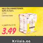 HELE ÕLU WARSTEINER
4,8% 4 X 0,5 L