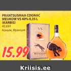 Allahindlus - PRANTSUSMAA COGNAC
MEUKOW VS 40% 0,35 L
(KARBIS)