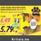 Allahindlus - AURA ÕUNA-MUSTIKAJOOK,
MAHLASISALDUS 7% 12 X 1 L