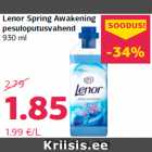 Allahindlus - Lenor Spring Awakening
pesuloputusvahend
930 ml