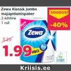 Zewa Klassik Jumbo
majapidamispaber