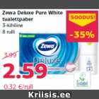 Allahindlus - Zewa Deluxe Pure White
tualettpaber