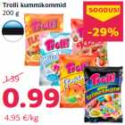 Trolli kummikommid
200 g