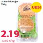 Usin miniburger
200 g