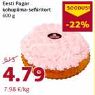 Eesti Pagar
kohupiima-sefiiritort
600 g