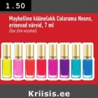 Maybelline küünelakk Colorama Neons,