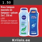 Allahindlus - Nivea šampoon meestele või šampoon + palsam 2 in 1,