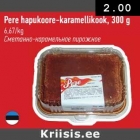 Pere hapukoore-karamellikook,