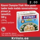 Käserei Champion Fitaki Aktiv juustulaadne toode madala rasvasisaldusega piimast ja taimeõlist, 