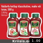 Valdorfo ketšup klassicaline, mahe või terav, 