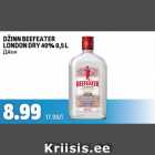 Allahindlus - Džinn Beefeater London Dry 40% 0,5 l