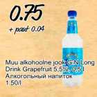 Allahindlus - Muu alkohoolne jook G:N Long Drink Grapefruit