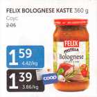 Allahindlus - FELIX BOLOGNESE KASTE 360 g